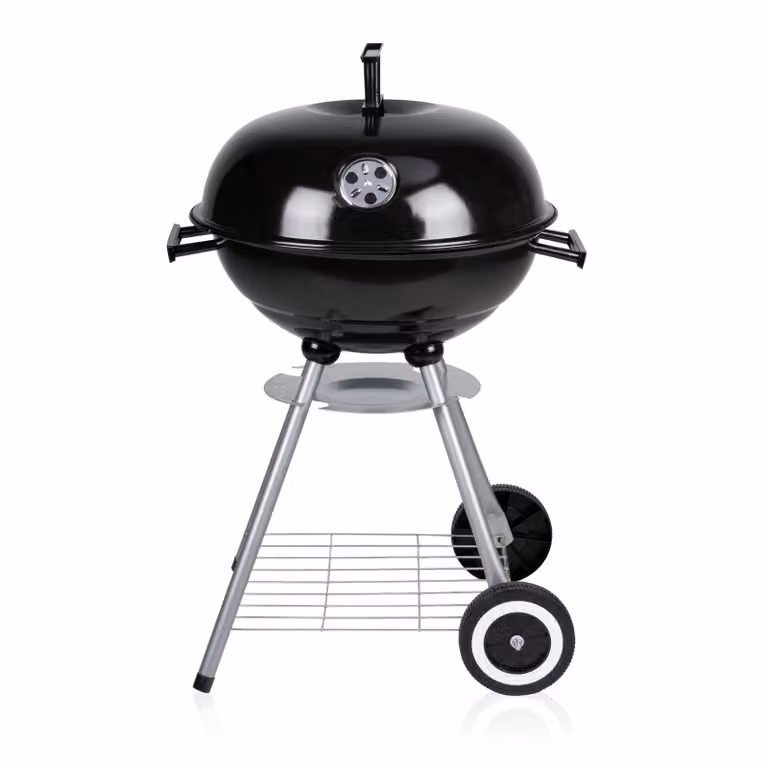 Barbecue a carbonella BBQ Collection - Barbecue a carbonella rotondo su ruote - 45 x 60 CM - Metallo