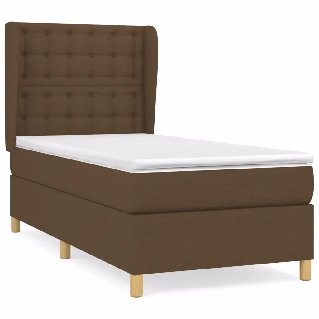 Letto Ibrido con Giroletto a Molle e Materasso vidaXL, Marrone e Bianco, L/P/H: 80 x 200 cm – 2