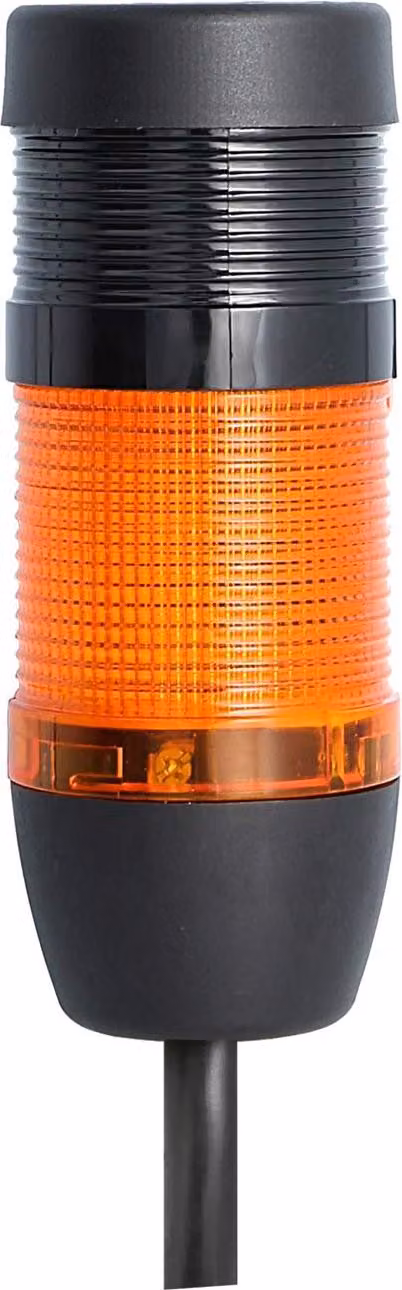 Colonna segnaletica STEX24 gialla, 50 mm, 24 V CA/CC, luce LED fissa con cicalino, cavo da 10,0 metri, SS50-B1/24 134 Volume 90 db