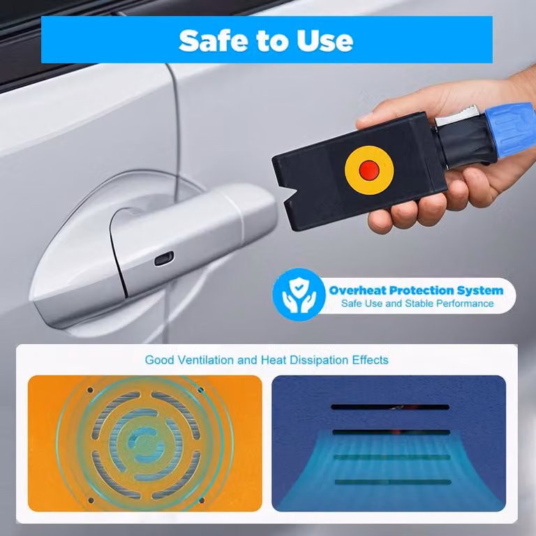 Apparecchio elettromagnetico per la riparazione di ammaccature automobilistiche - Potenza: 1380 W - Tensione: 220 V - Materiale: plastica