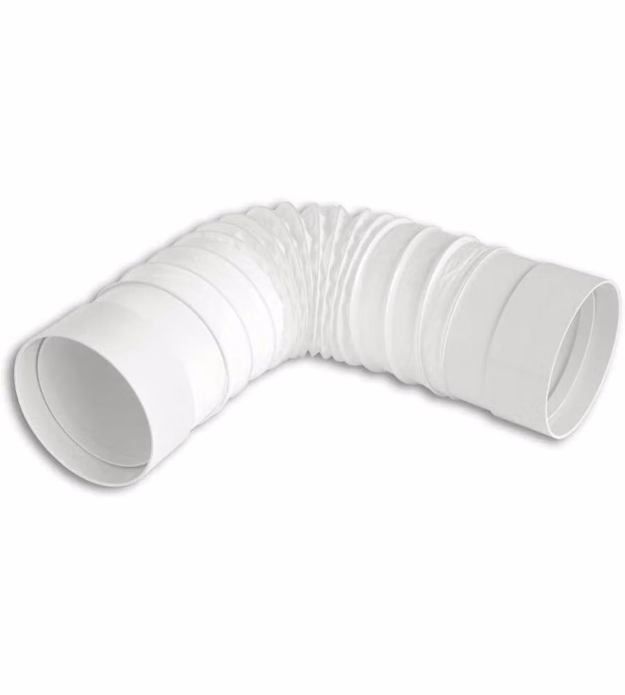 La Ventilazione Giunto Flessibile Aerazione Canalizzata Ø 125 mm Bianco
