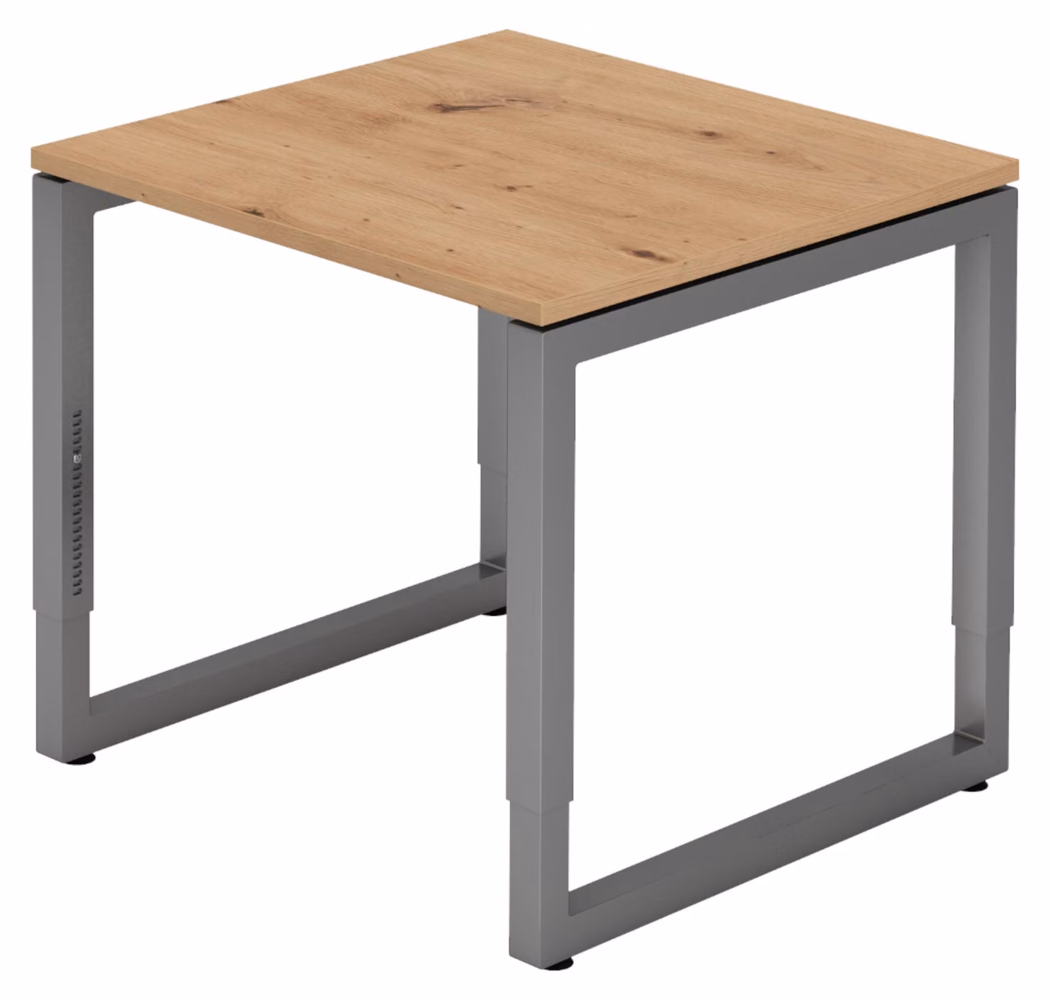 bümö Scrivania Serie-R - Decorazione: rovere nodoso, dimensioni: 80 x 80 cm, struttura: grafite