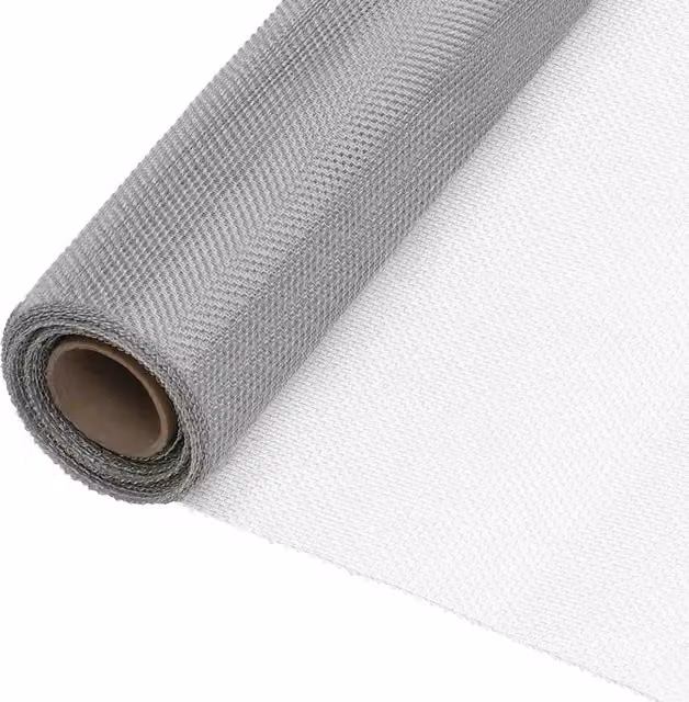 Recinzione in Rete in Acciaio Inossidabile 112x2000 cm Argento