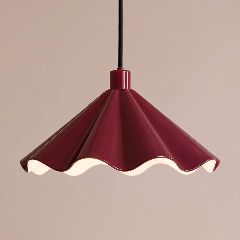 Lampada a sospensione Lilliet Lindby, dimmerabile, Rosso, Soggiorno / Sala da pranzo, Metallo, Moderno, Lampada a sospensione