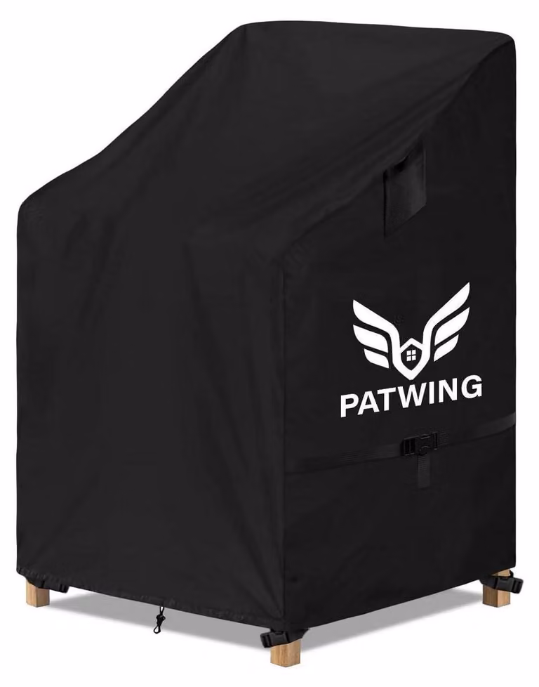 Copertura protettiva per sedie da giardino, tessuto Oxford 600D, dimensioni 65x75x85/125 cm, impermeabile e resistente ai raggi UV