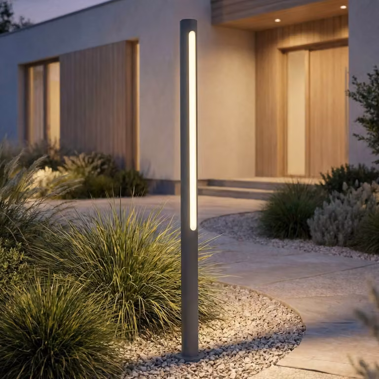 Lampioncino da giardino Liravel Lindby, Nero, Alluminio, Moderno, Lampada LED da esterni