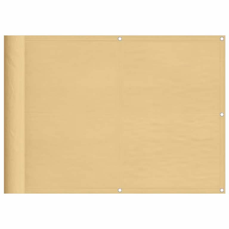 Paravento da Balcone Sabbia 75x400 cm 100% Poliestere Oxford