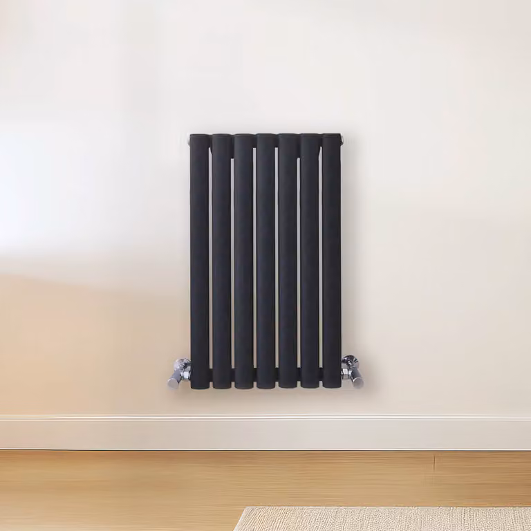 Radiatore di Design Orizzontale Grigio (Carbon Grigio) - 635mm x 413mm - Pannello Doppio  - Revive