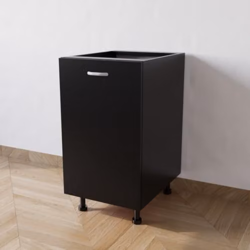 Calandrelli Base Cucina L 40 P 55,5 H 72 cm Nero 1 Anta