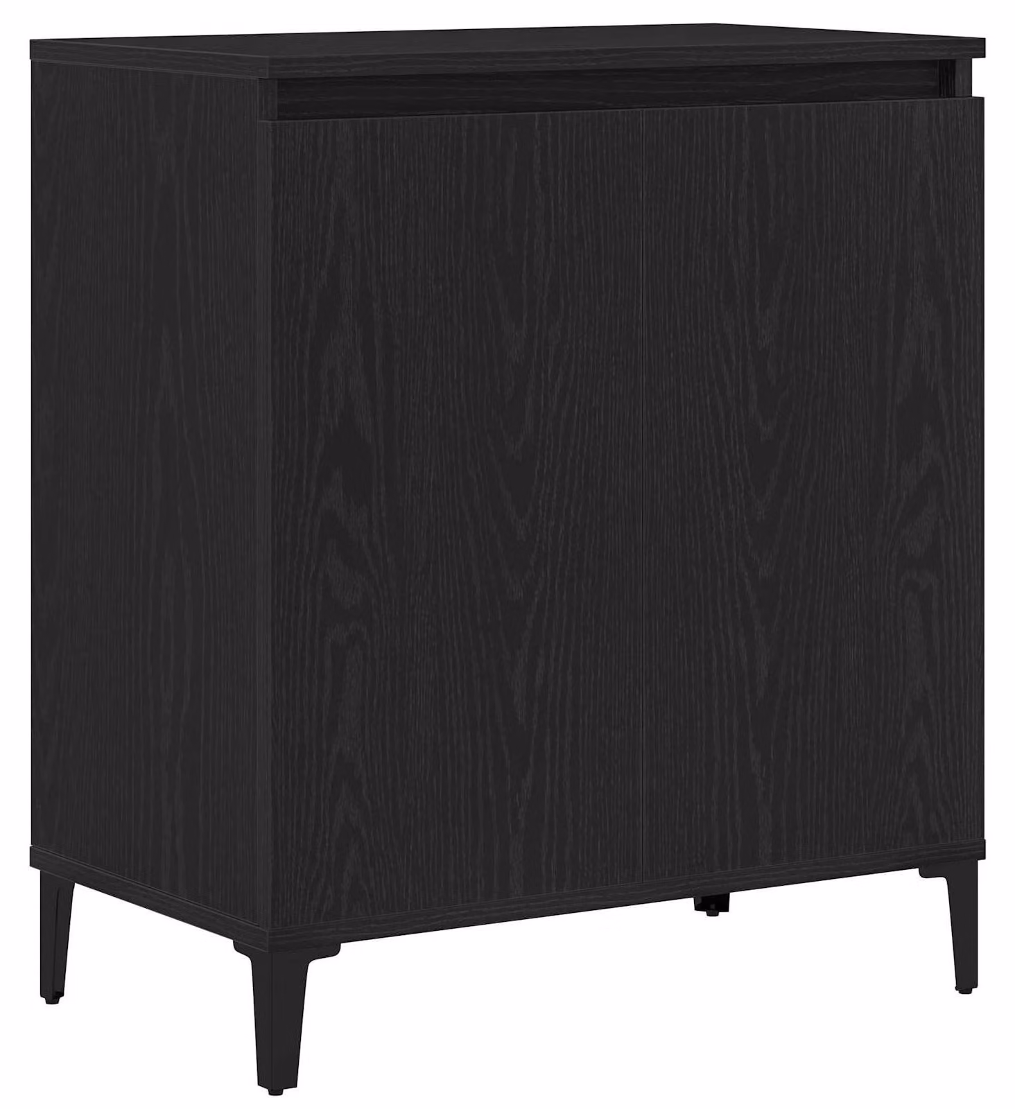 Credenza Rovere Nero 60 x 35 x 70 cm Legno multistrato