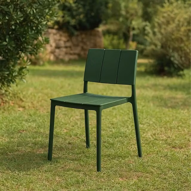 SET 4 SEDIA ZANTE POLIPROPILENE VERDE INGLESE