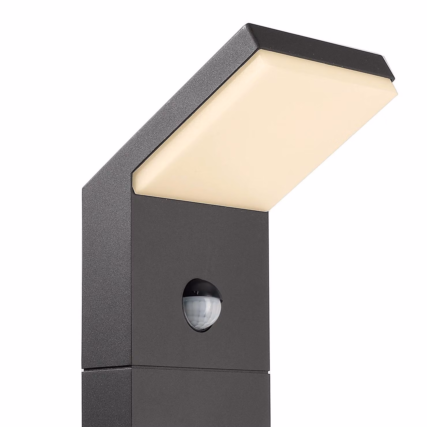 Deko-Light Lampione a LED con sensore Tucanae, grigio Altezza 100 cm IP54 Metallo Tucanae, Alluminio / Grigio / Zincato, Alluminio, Moderno