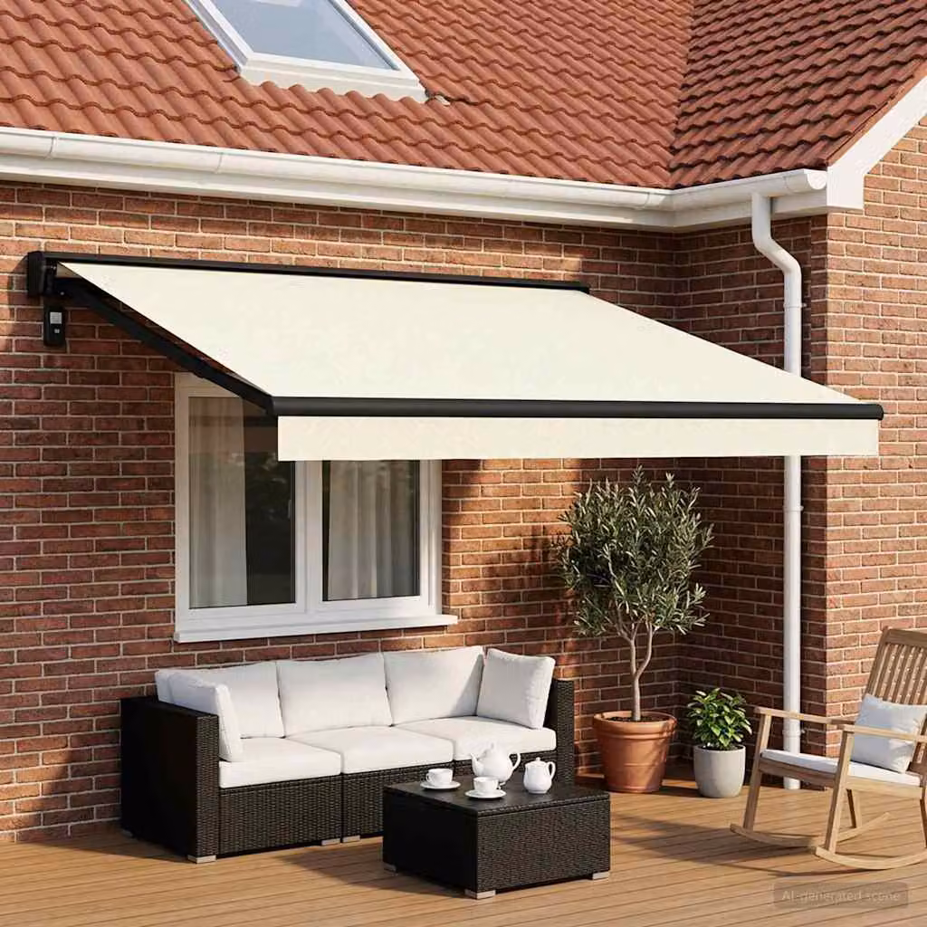 Telo di ricambio per tenda da sole vidaXL in poliestere, colore beige, L 450 x P 300 cm