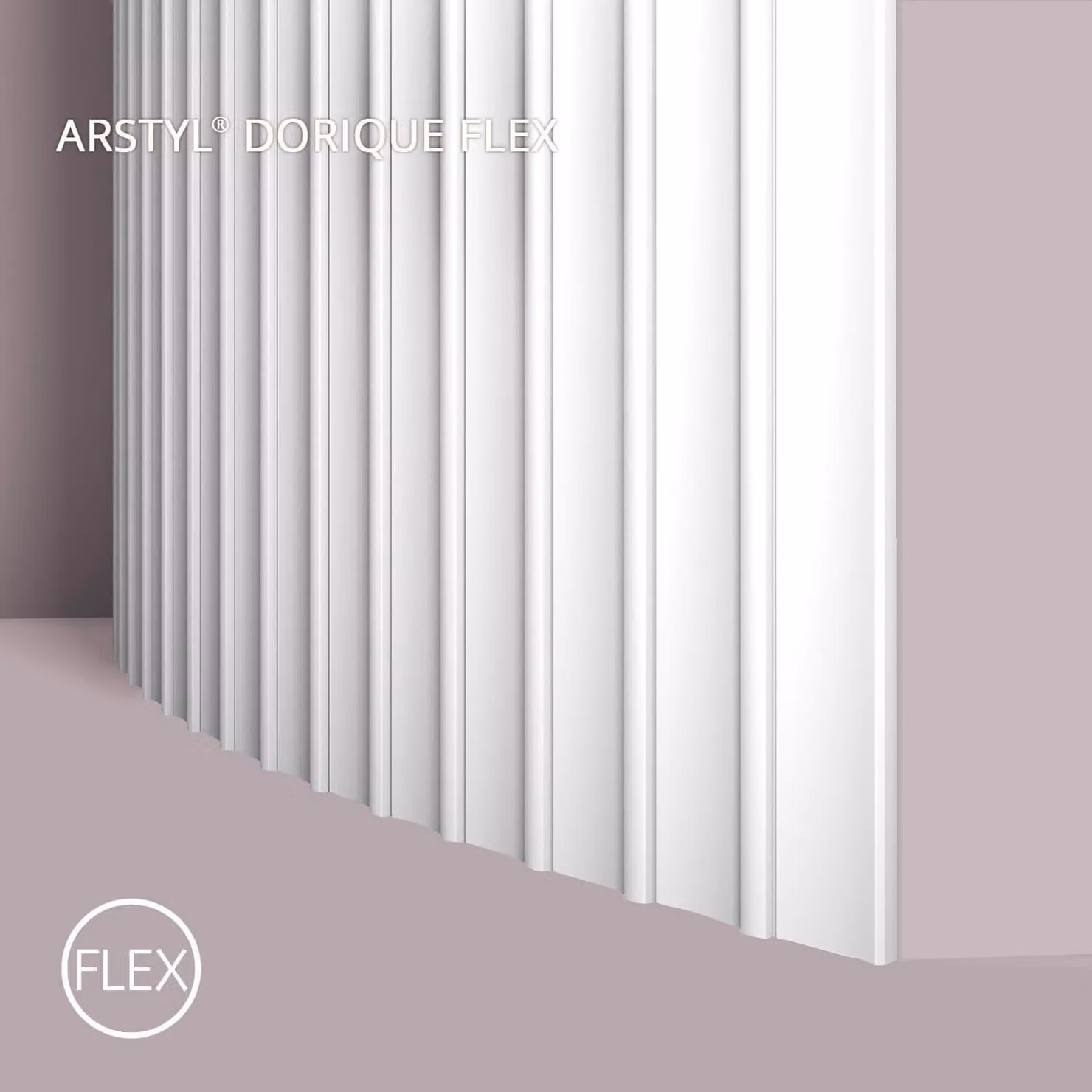 NMC DORIQUE FLEX ARSTYL Noel Marquet Pannello murale 3D Pannello acustico modanatura a stucco 2 m