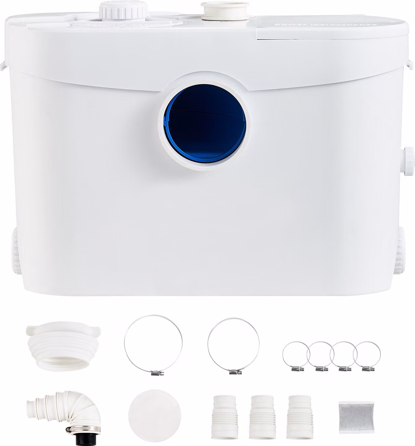 SucceBuy pompa di sollevamento maceratore 700 W 9600 l/h portata 10 m prevalenza pompa per acque reflue con 3 ingressi acqua per lavandino cucina cantina