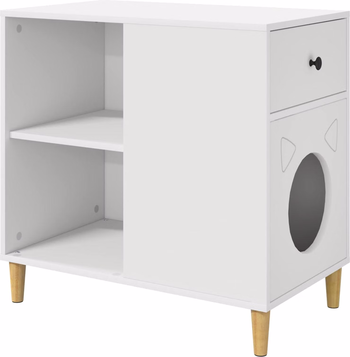 Casa per Gatti Bianco 72 x 42.5 x 70 cm Legno multistrato