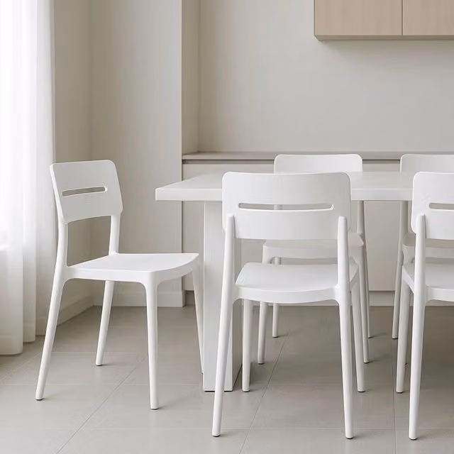 SET 4 SEDIA DALIA POLIPROPILENE BIANCA