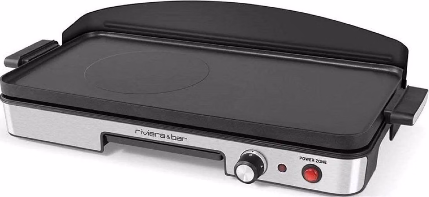 Plancha elettrica 1900w 50x22cm Riviera & bar QPL345