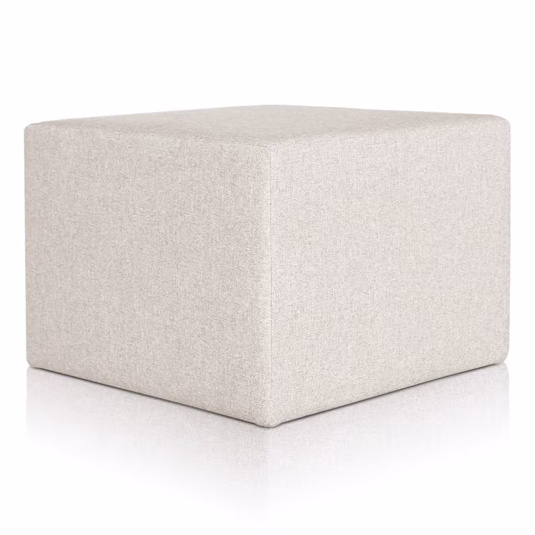Pouf Rubino 63 x 63 cm Crema