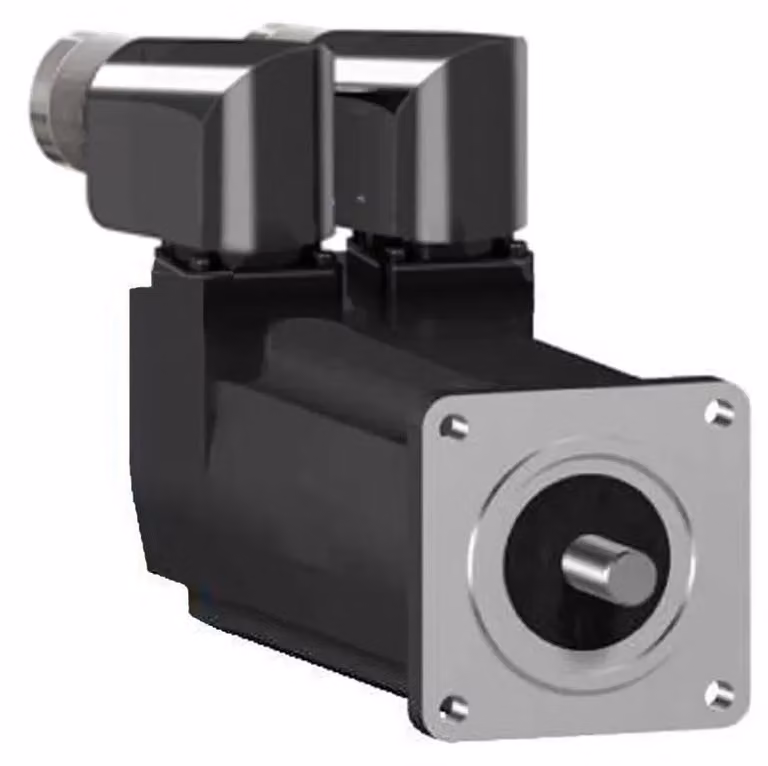 Servo AC Schneider Electric, SH3, 55 mm, 0,5 nm, albero liscio IP54/IP65, monogiro 128 P/U, 2x M23, freno SH30551P01F2000