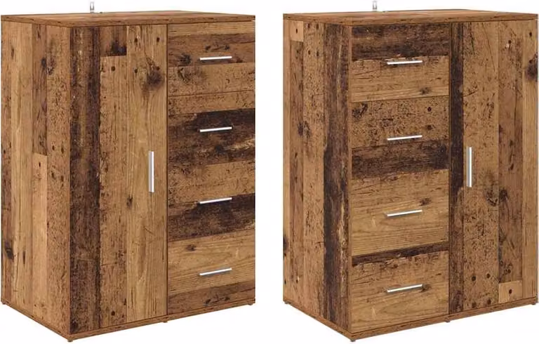Sideboards 2 pcs Legno vecchio 59 x 39 x 80 cm