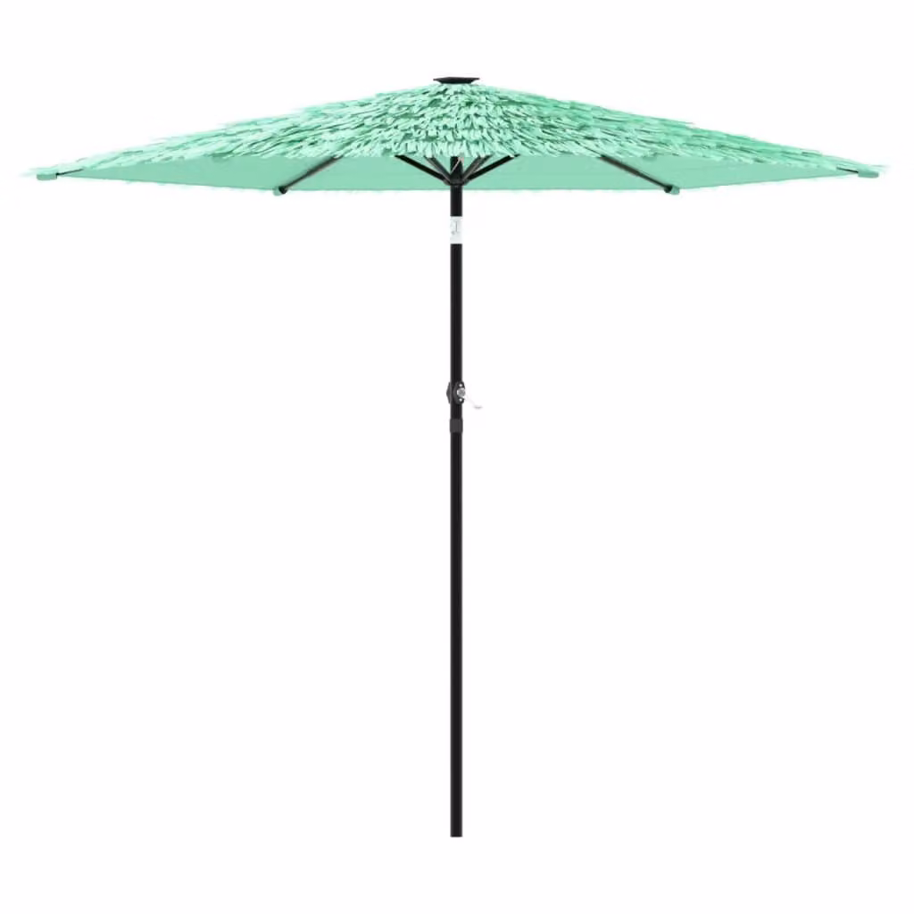 Ombrellone da Giardino con Palo in Acciaio Verde 268x268x226 cm