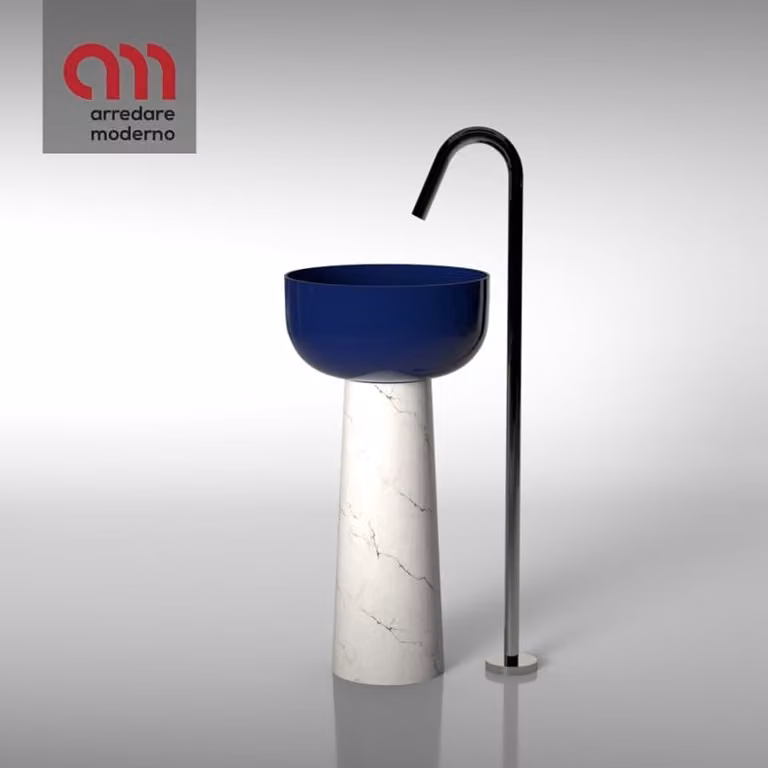 Lavandino Sphere con colonna Hidra Ceramica