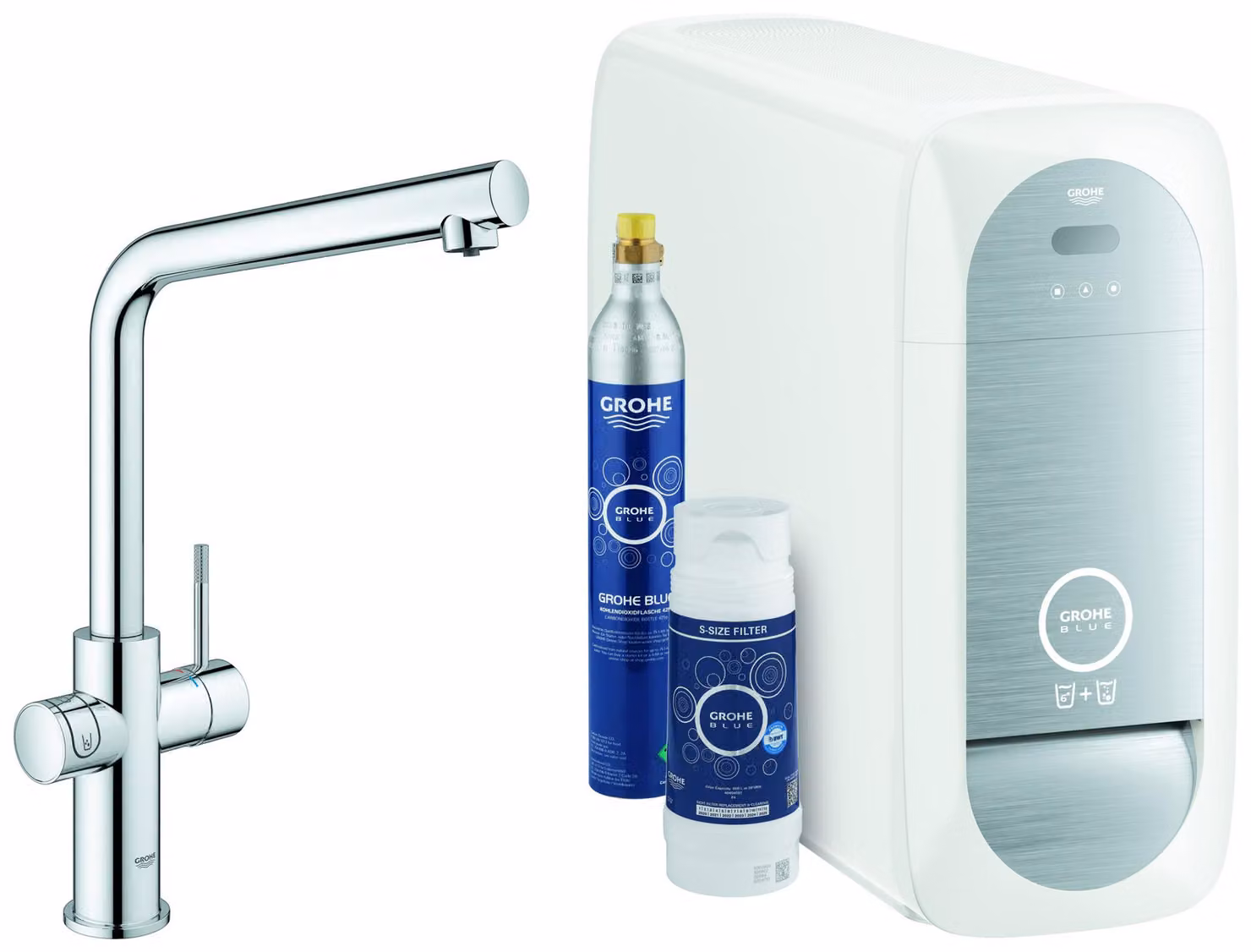 CASA39 Grohe Blue Home Connected Depuratore Acqua Miscelatore cucina canna alta 31454001