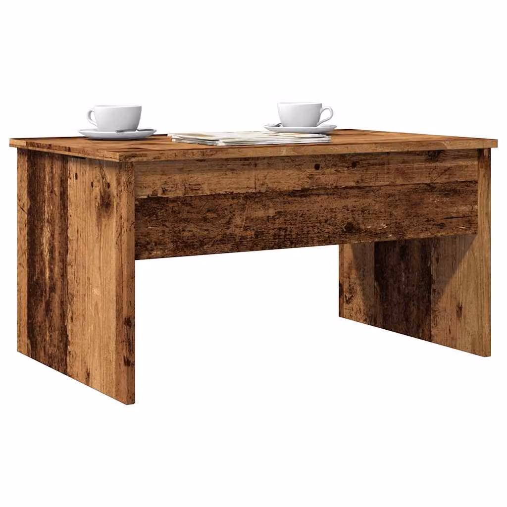 vidaXL Tavolino da Salotto Moderno in MDF Laminato Marrone L: 80 cm, P: 50,5 cm, H: 41,5 cm