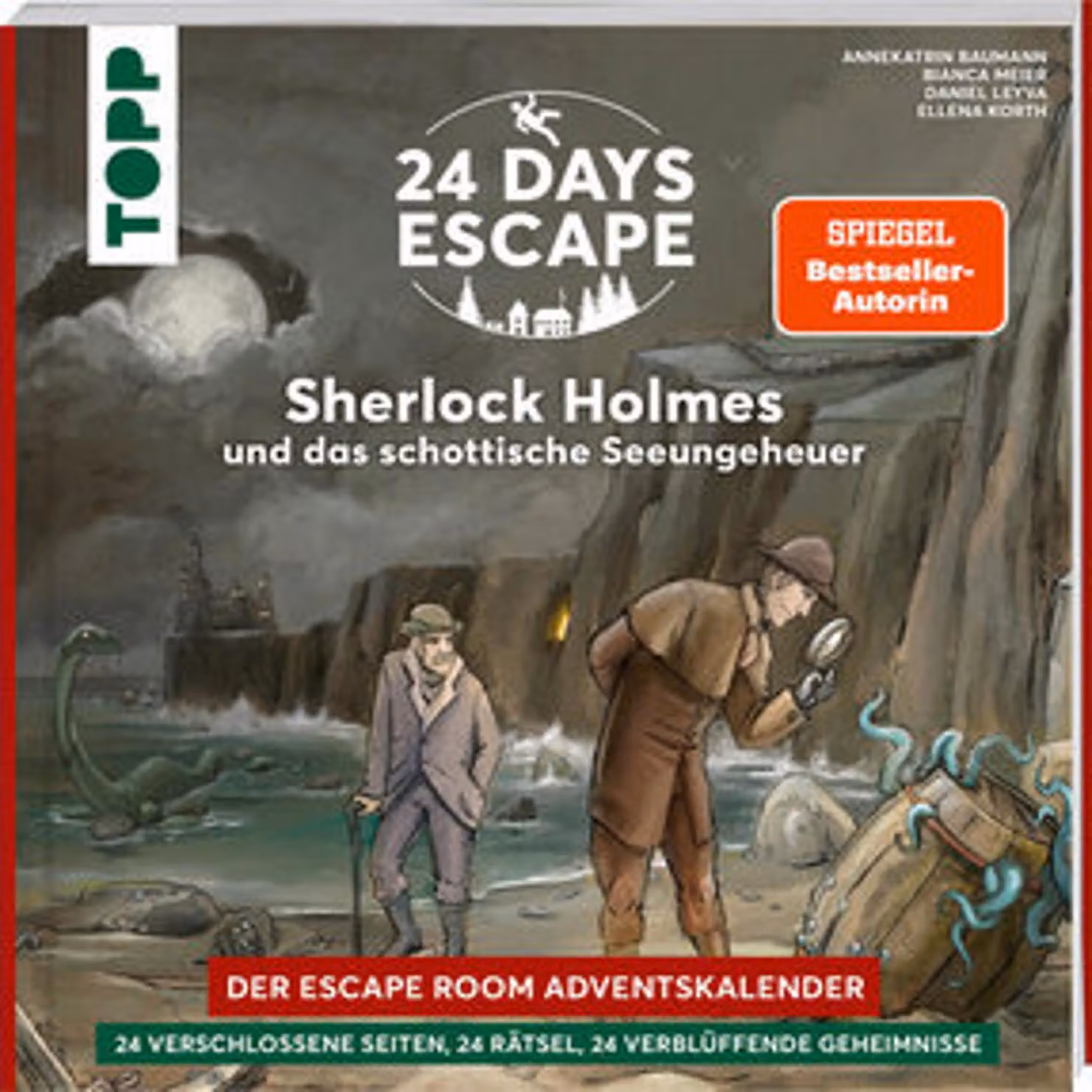 24 GIORNI DI FUGA - Il Calendario dell'Avvento della Escape Room: Sherlock Holmes e il mostro marino scozzese: Sherlock Holmes nella sua nuova avventura su 24 pagine doppie chiuse