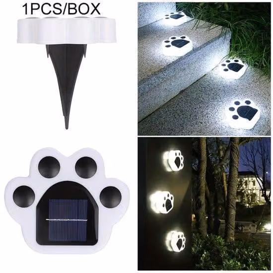 Lampada solare da esterno IP44 da terra, illuminazione da giardino, illuminazione decorativa per casa, giardino e prato, luce bianca