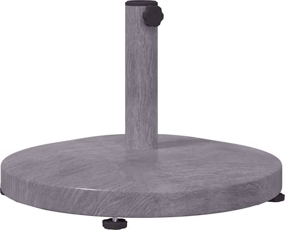 Base per ombrellone Aspetto Legno Grigio Scuro 48 x 48 x 32 cm