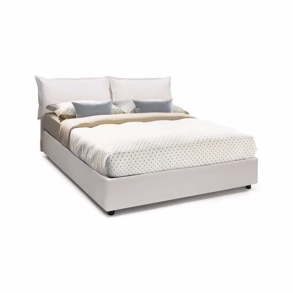 Letto Matrimoniale Contenitore Viburno Talamo Italia Bianco L/P: 160 x 190 cm – 2