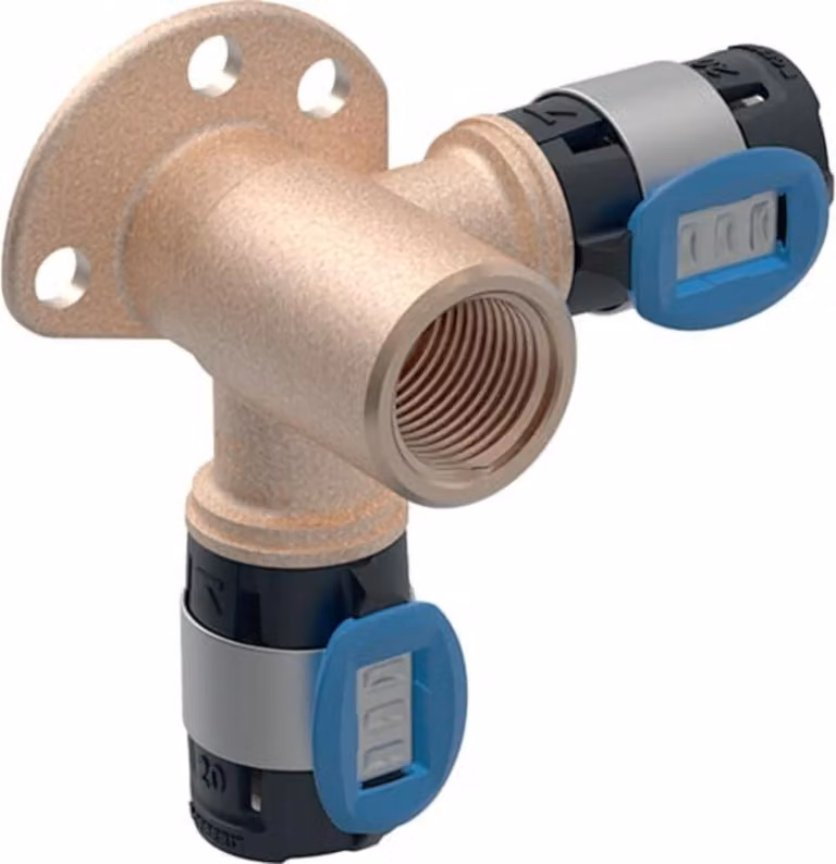 Geberit FlowFit angolo di connessione 90 gradi Rg+ d20-Rp1/2 L:36mm
