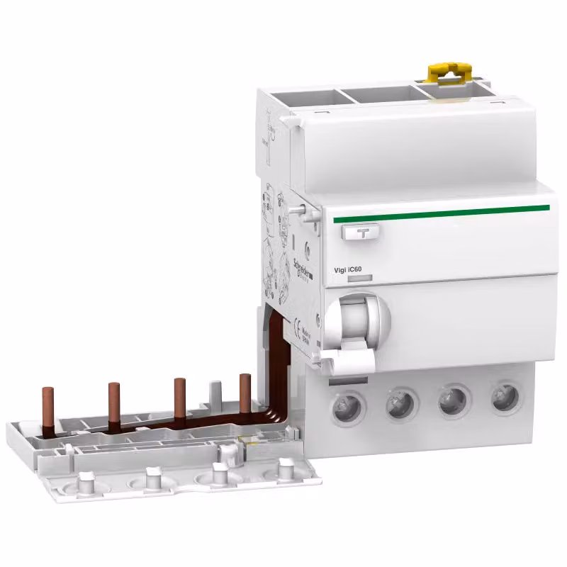 Schneider Electric Blocco FI Vigi iC60L, 4 poli, 63 A, 300 mA, tipo A selettivo A9V25463