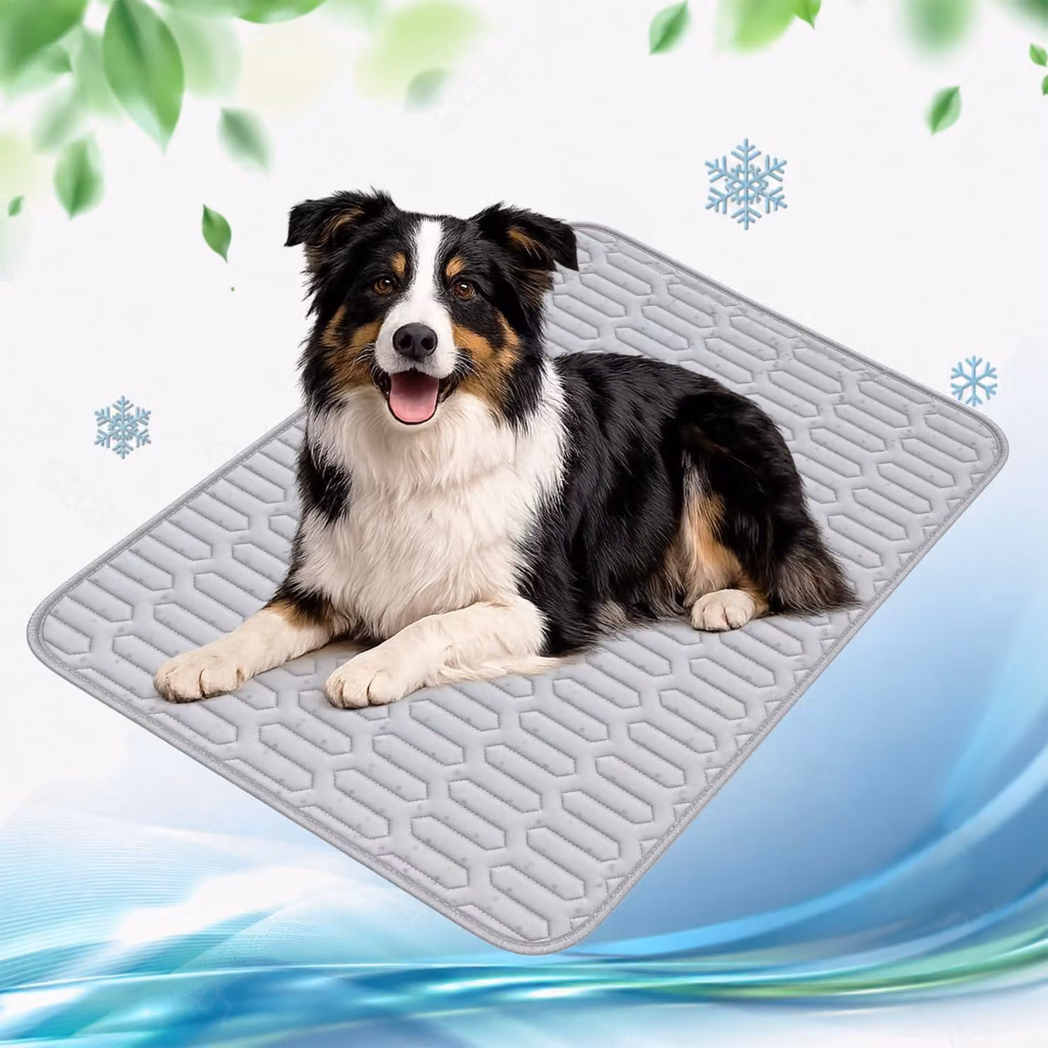 Tappetino refrigerante per cani e gatti, auto-raffreddante, lavabile, 100x70 cm