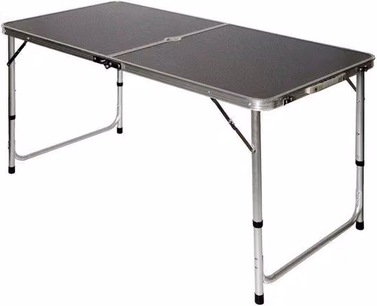 Tavolo da campeggio pieghevole 120x60 cm - Tavolo regolabile in 3 posizioni per 4-6 persone