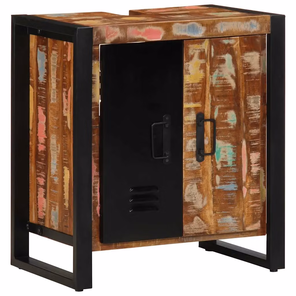 Mobile da bagno vidaXL marrone con ripiani interni e ante a cerniera L/P/H: 55 x 35 x 60 cm