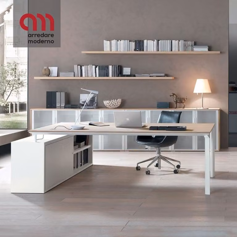 Scrivania Anyware Martex con cassettiera