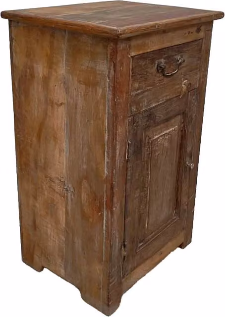 Comodino in legno fatto a mano44x35x76h cm