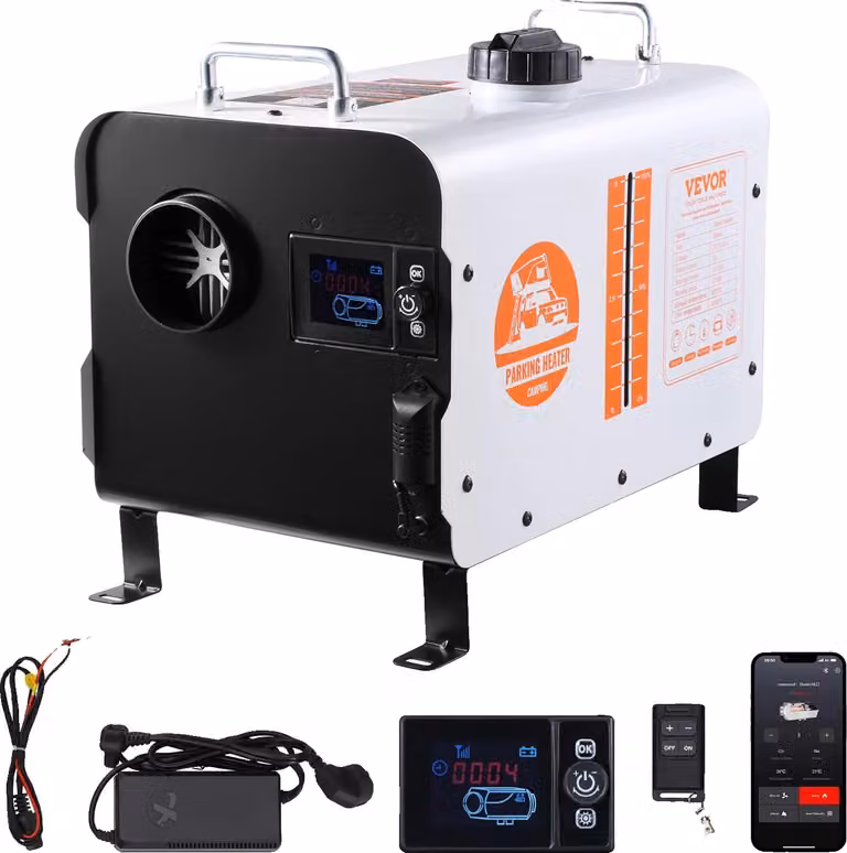 Riscaldatore ad aria diesel, controllo Bluetooth, allarme di sicurezza CO, 8KW, 8KW