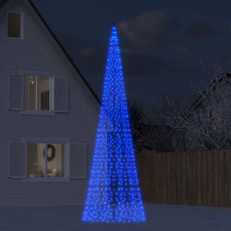 vidaXL Albero di Natale a LED 1534 LED Blu 500 cm