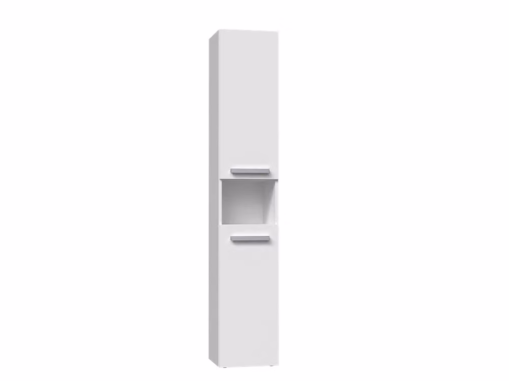 Colonna bagno NEL III bianca con ante a battente e ripiani interni H: 174 cm, L: 31 cm, P: 30 cm – 2