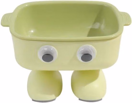 Ciotola automatica per cani, con contenitori integrati per cibo e acqua, sistema anti-ribaltamento, base rialzata (verde)