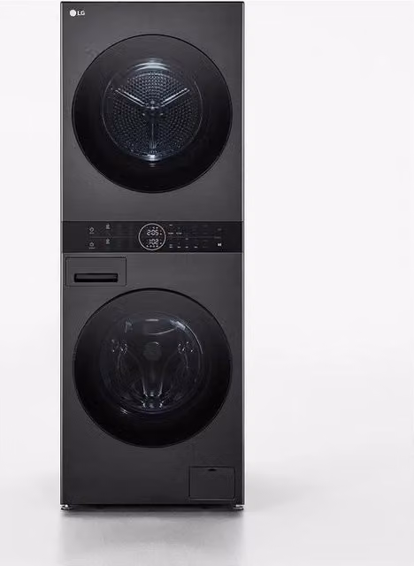Lavasciuga LG WashTower WT1210BBF Colonna Bucato Caricamento Frontale 12+10 Kg 1400 rpm Classe A Colore Black L 60 cm, P 66 cm, H 165,5 cm – 2