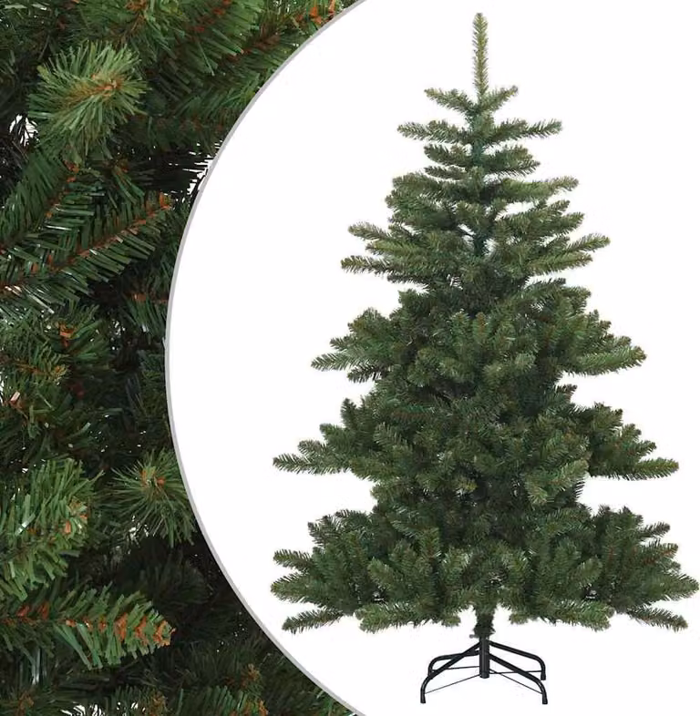 Albero di Natale Artificiale con Rami Pieghevoli Verde 150 cm