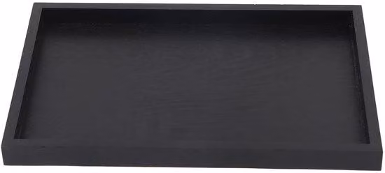 Vassoio in legno massello - versatile e sostenibile - nero