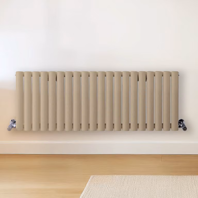 Radiatore di Design Orizzontale Marrone (Elk Marrone) - 400mm x 1180mm - Pannello Doppio  - Revive