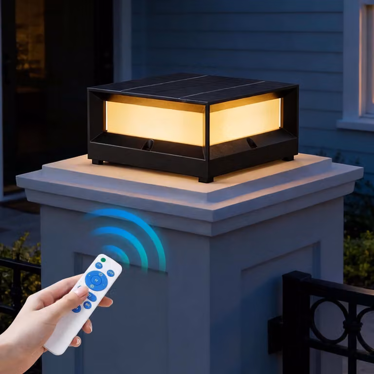 Lampada solare da esterno, LED, grado di protezione IP65, luce bianco caldo, alluminio pressofuso, colore nero, 22 cm