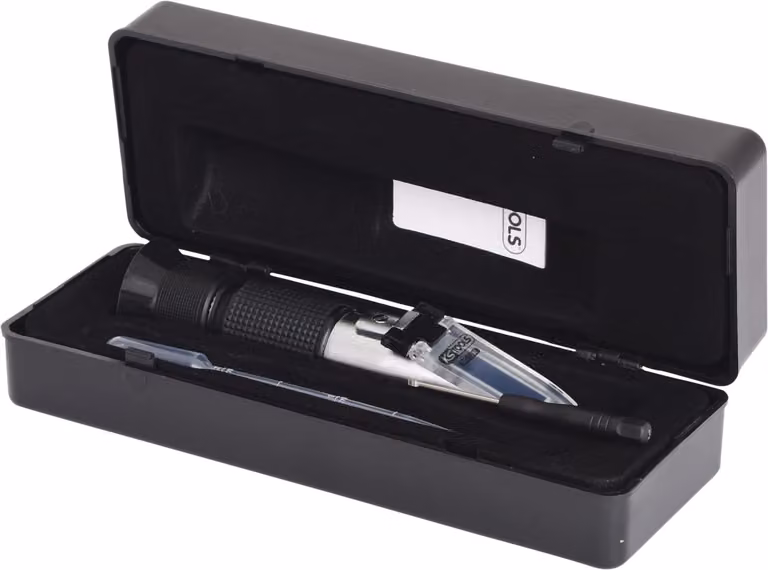Rifrattometro per liquido refrigerante e acido per batterie, con compensazione automatica della temperatura (ATC)